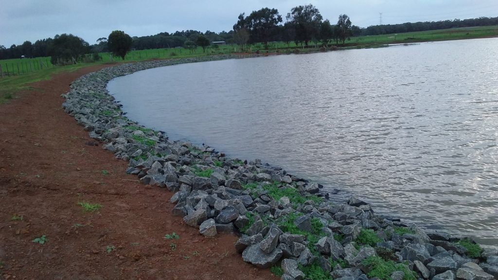 Farm 1 - Dam now holding water